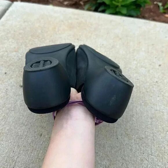 Mephisto Nubuck Leather Peep Toe Slide Wedge Shoes - Picture 5 of 14